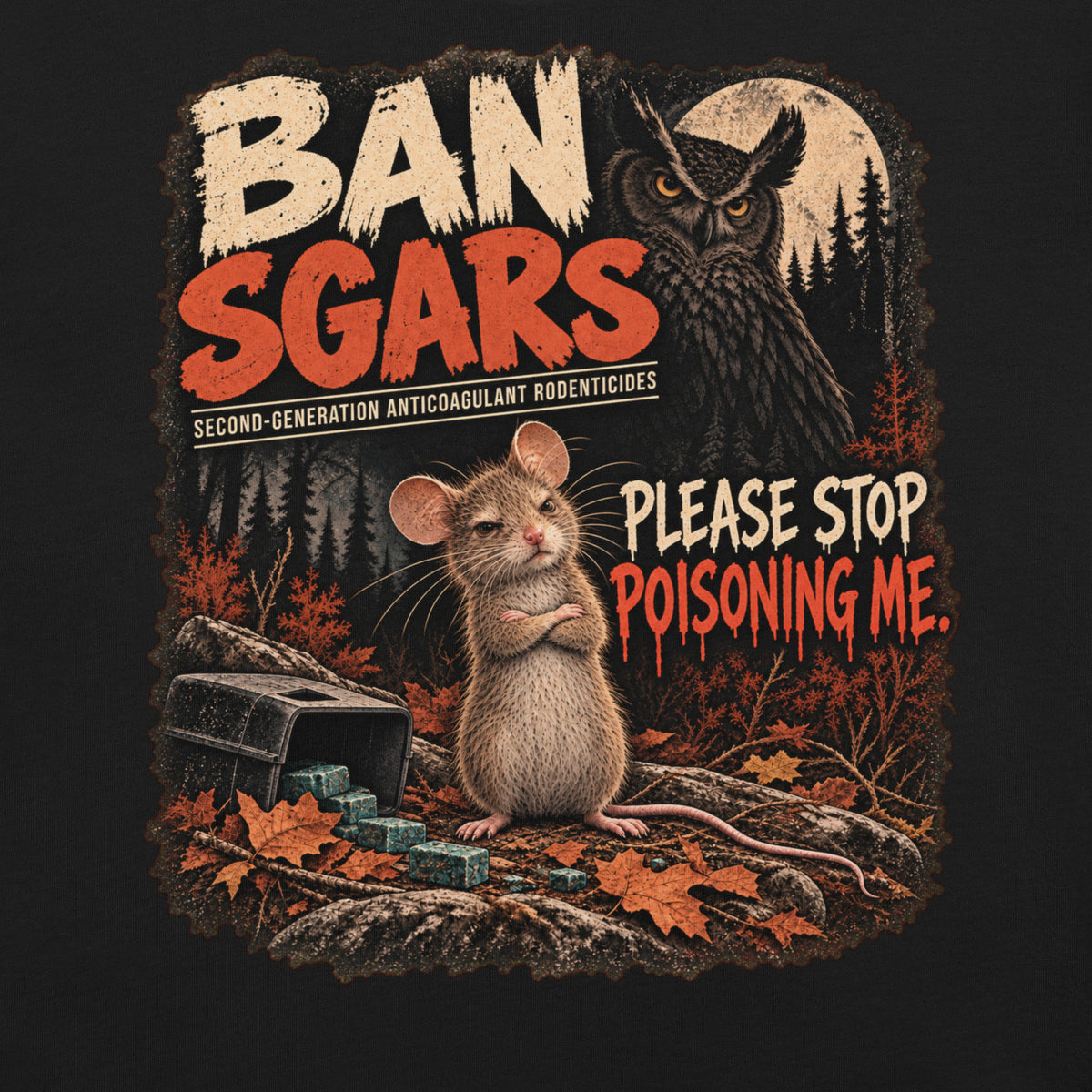 Ban SGARS Mouse | Unisex eco raglan hoodie