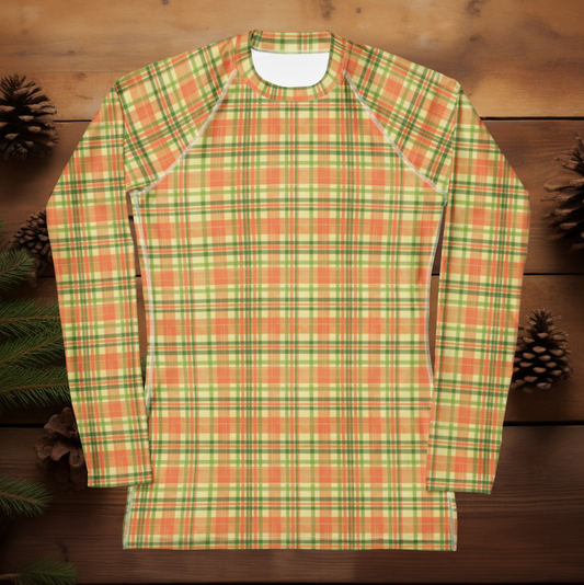UV Blocking Sun Shirt - Carrot Plaid
