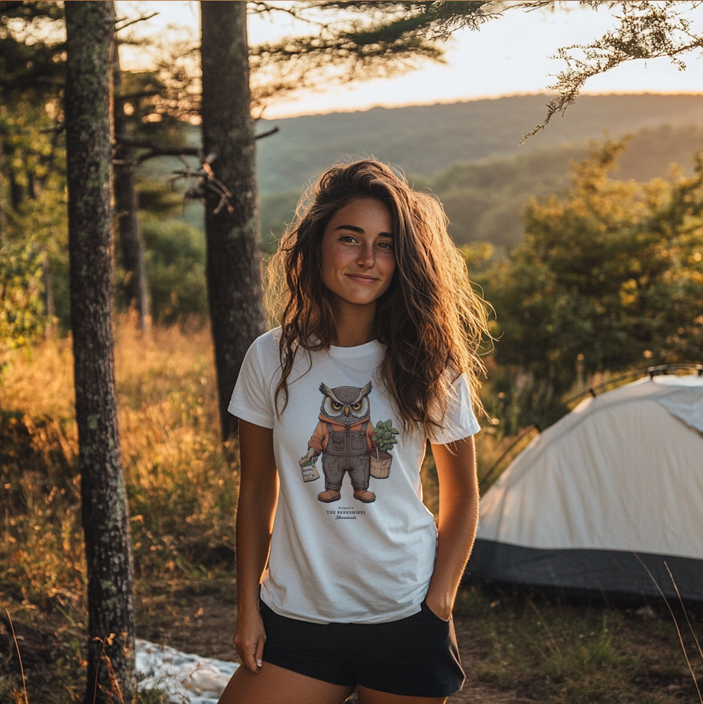 Grumpy Owl in the Garden