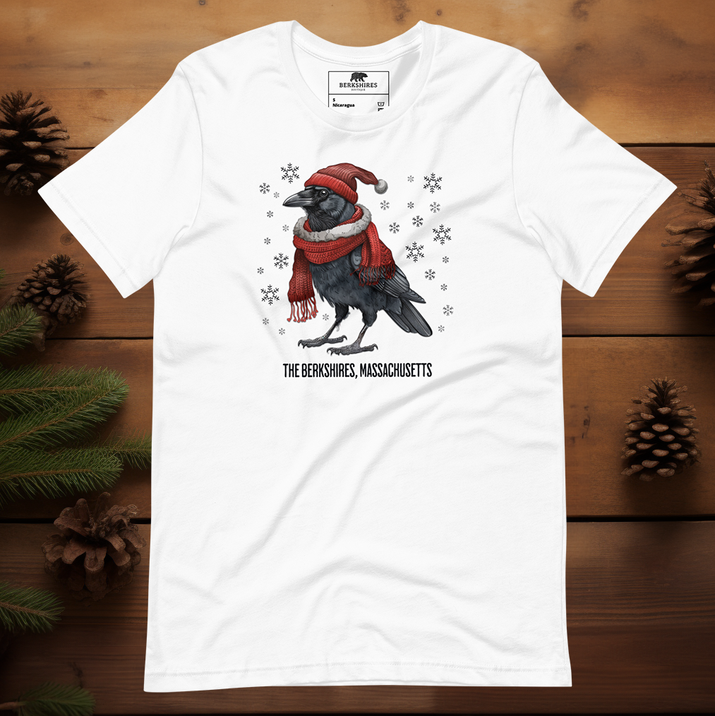 Holiday Crow, Red Scarf