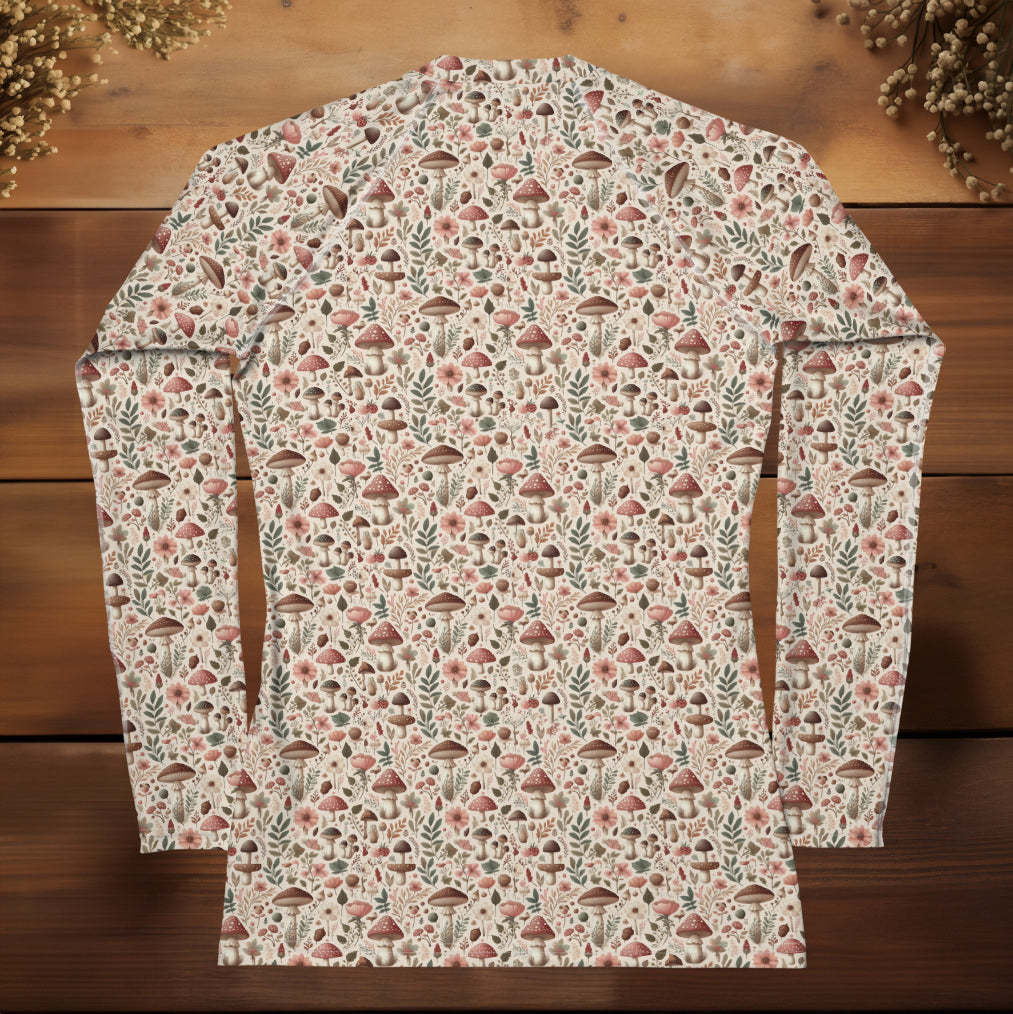 UV Blocking Sun Shirt - Mushroom Print