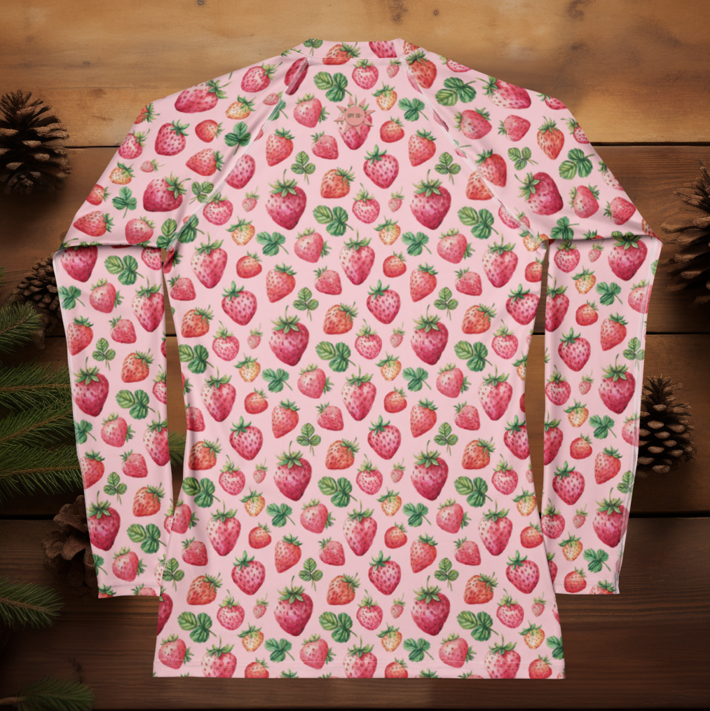 UV Blocking Sun Shirt - Strawberries