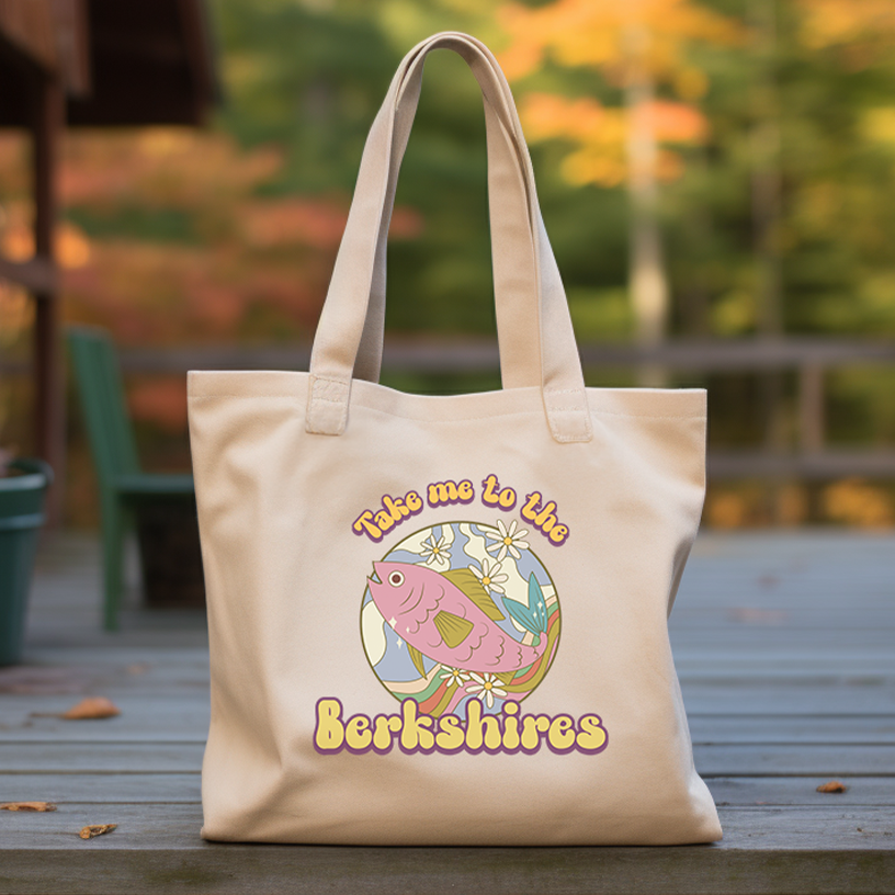 Take Me to the Berkshires Fish / Eco Tote Bag