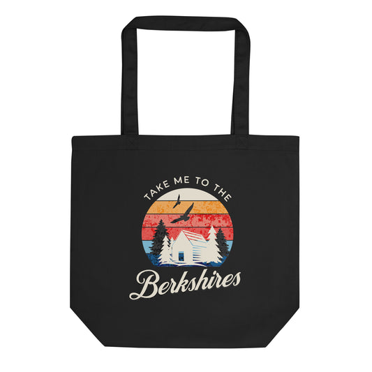 Take Me to the Berkshires Vintage Cabin / Eco Tote Bag