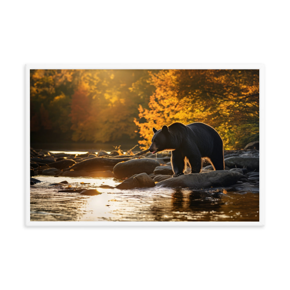 wall art bear Framed poster - excluded from sales channel