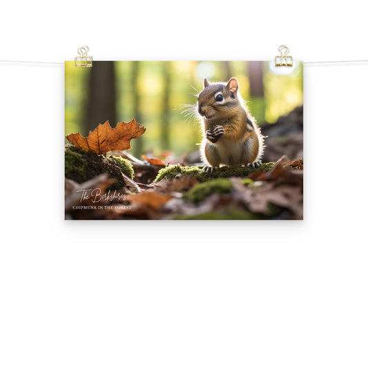 Wall Art: 'Chipmunk in the Forest' Poster