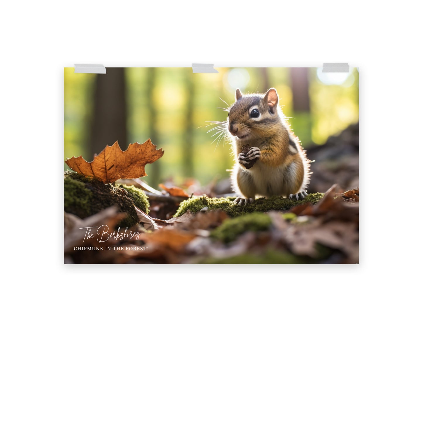 Wall Art: 'Chipmunk in the Forest' Poster
