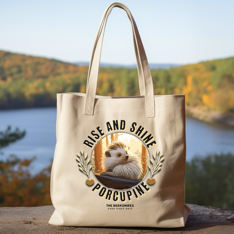 Rise and Shine Porcupine Eco Tote Bag