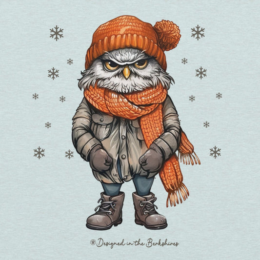 Grumpy Owl in the Winter