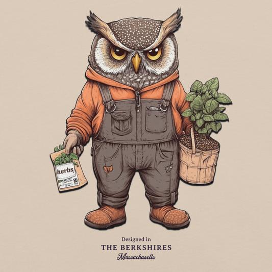 Grumpy Owl in the Garden