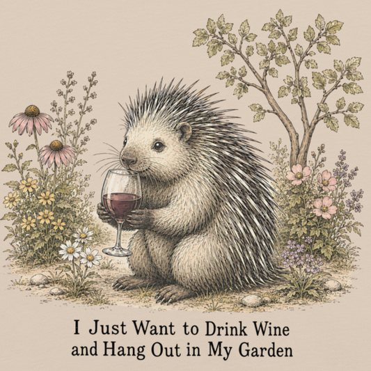 Vintage Porcupine in the Garden
