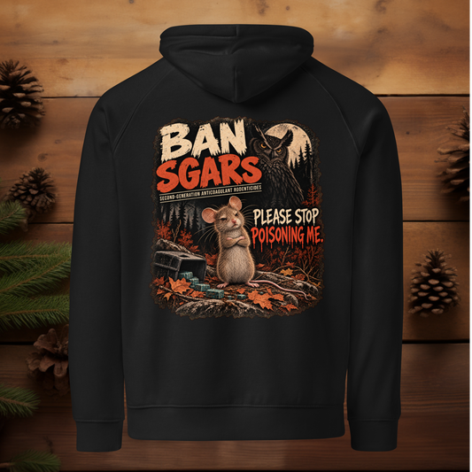 Ban SGARS Mouse | Unisex eco raglan hoodie