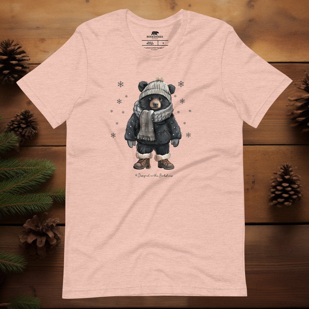 "Bear in the Winter (Grey Scarf)" Tee