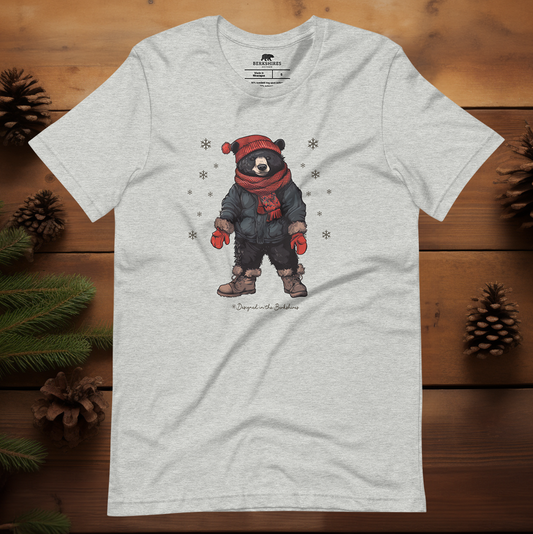 "Bear in the Winter (Red Scarf)" Tee