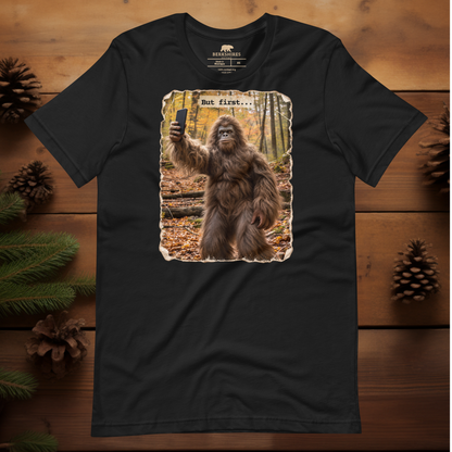 Bigfoot Taking a Selfie in the Woods