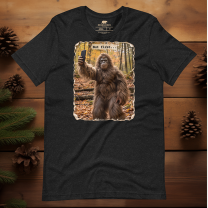 Bigfoot Taking a Selfie in the Woods