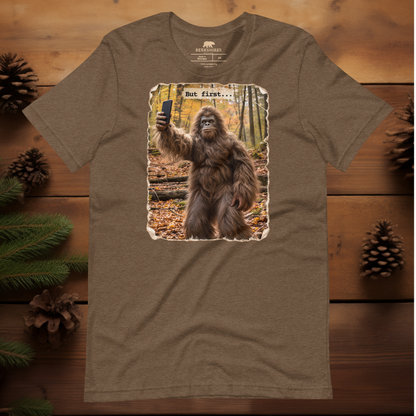 Bigfoot Taking a Selfie in the Woods