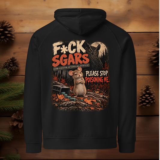 F*CK SGARS Mouse | Unisex eco raglan hoodie