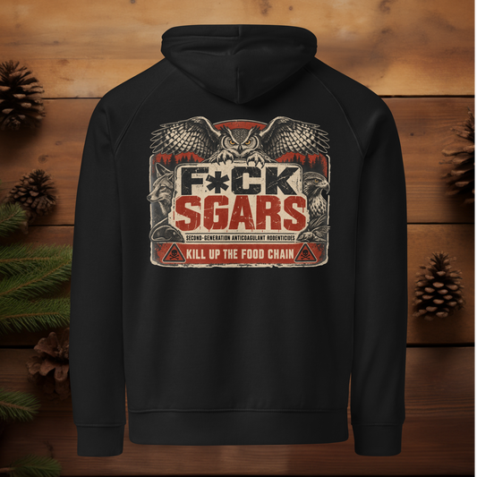 F*CK SGARS Wildlife Badge | Unisex eco raglan hoodie