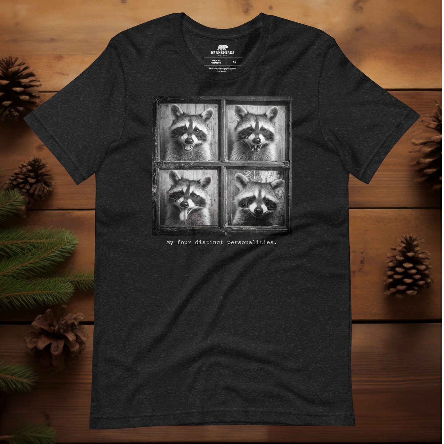 Four Personalities Raccoon
