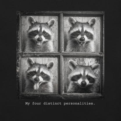 Four Personalities Raccoon