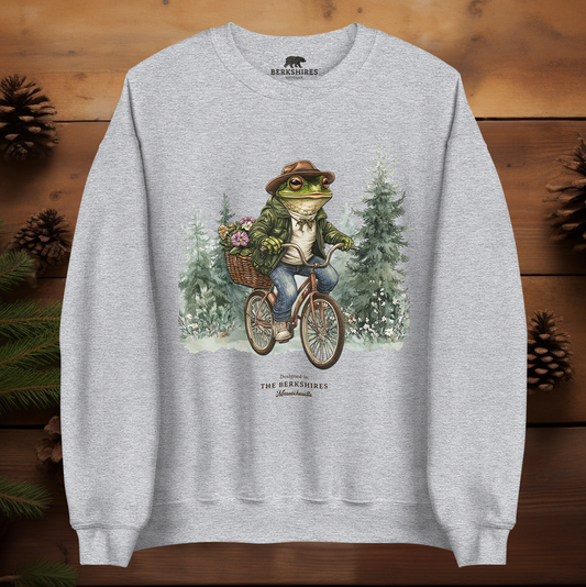Frog on Bike Sweatshirt