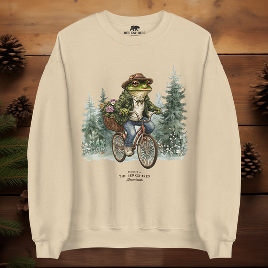 Frog on Bike Sweatshirt