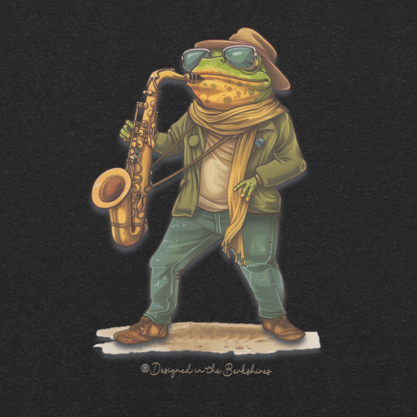 "Frog, the Saxophone Player" Tee