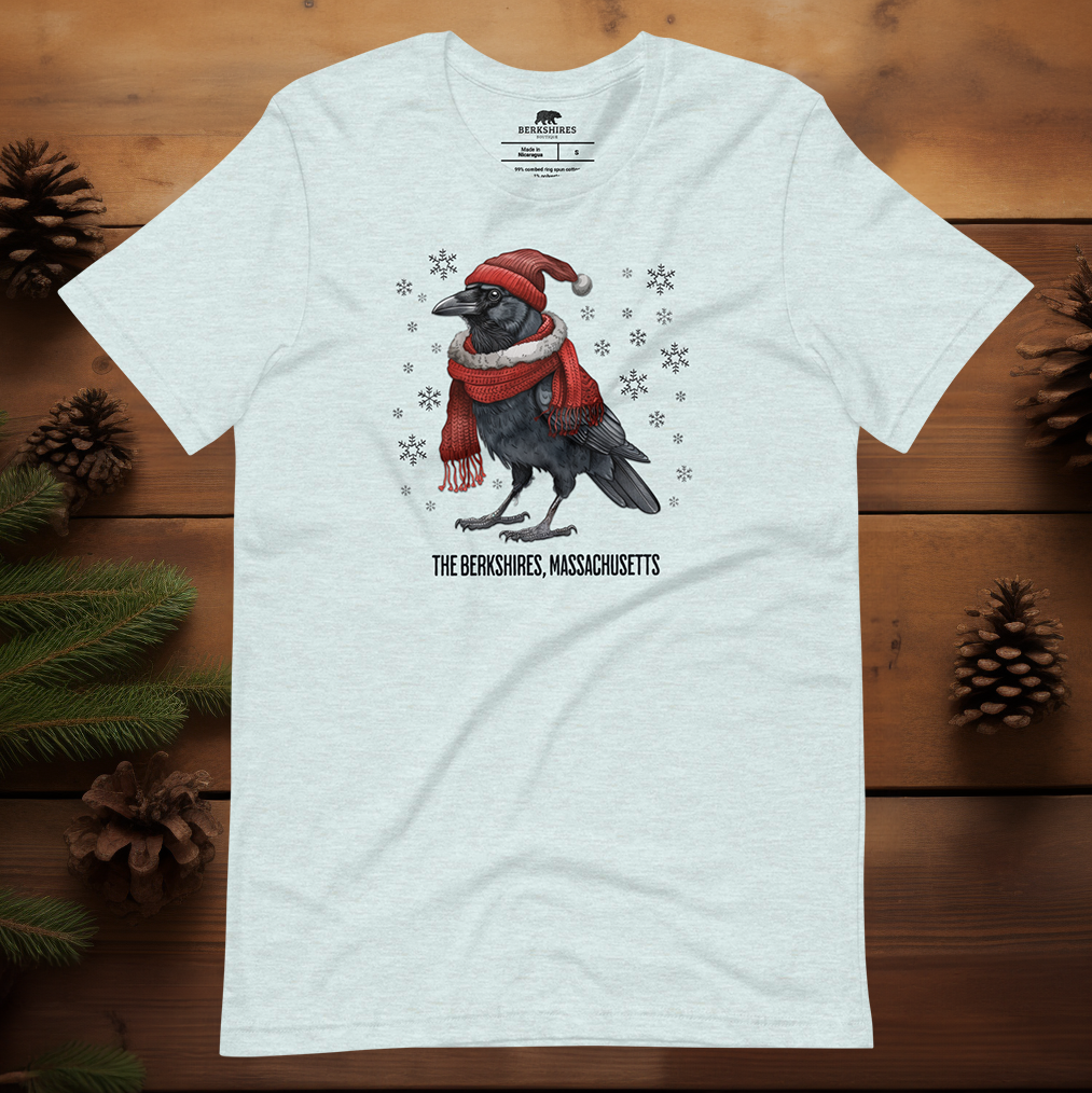 Holiday Crow, Red Scarf