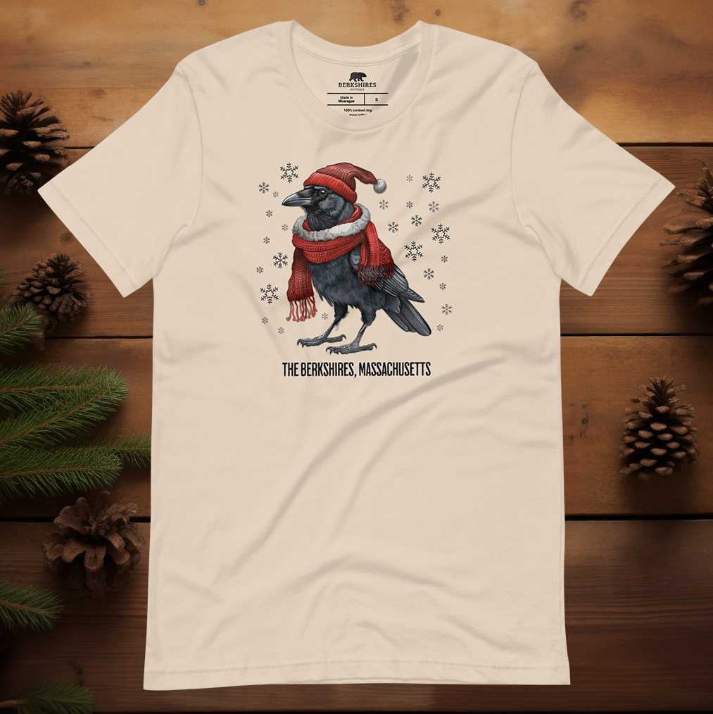 Holiday Crow, Red Scarf