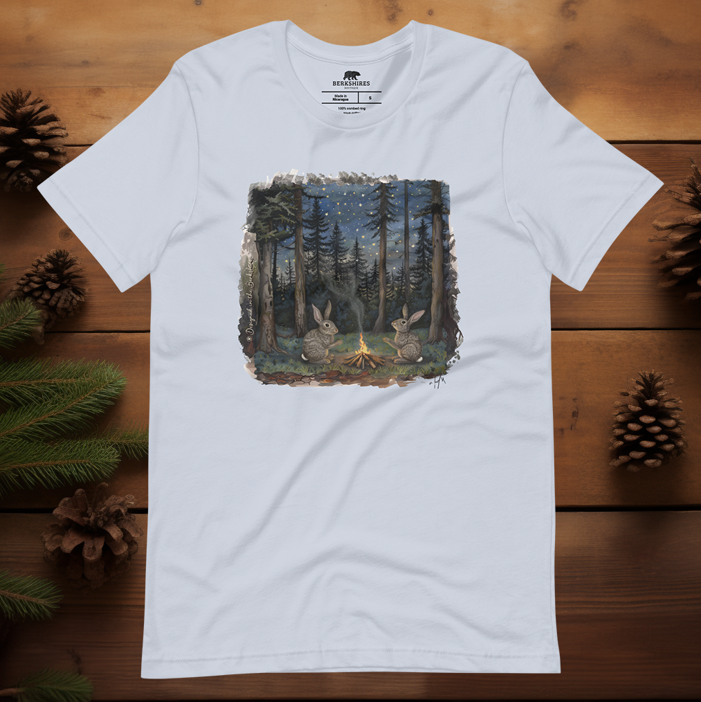 "Rabbits by a Campfire" Tee