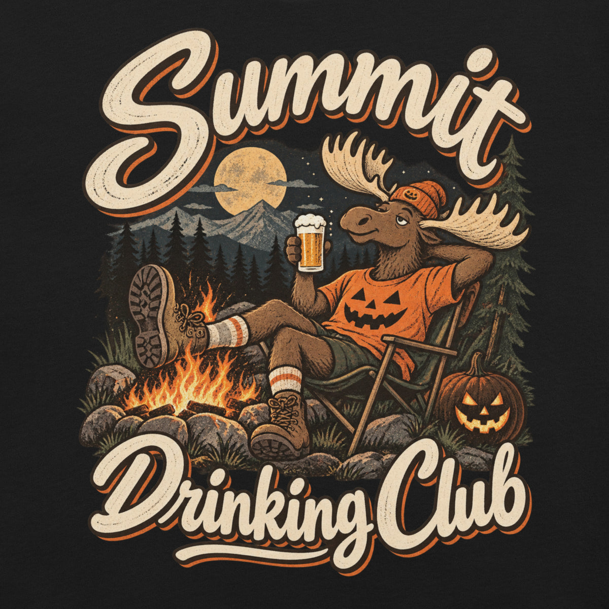 Summit Drinking Club Halloween Moose