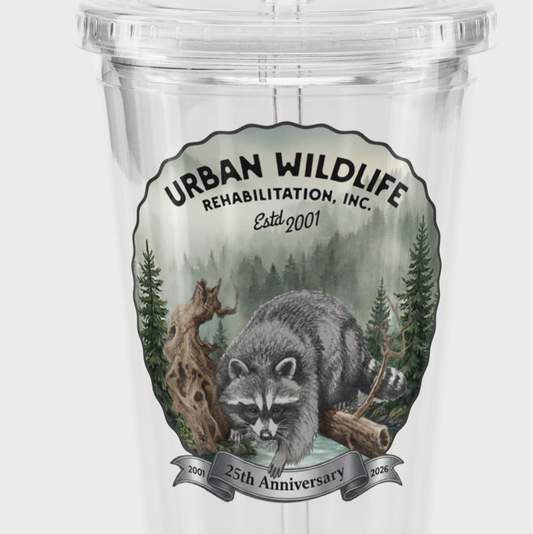Clear plastic tumbler