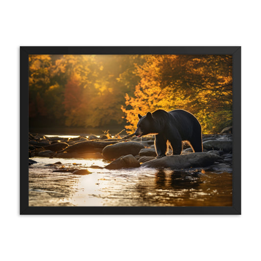 wall art bear Framed poster - excluded from sales channel