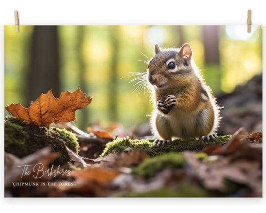 Wall Art: 'Chipmunk in the Forest' Poster