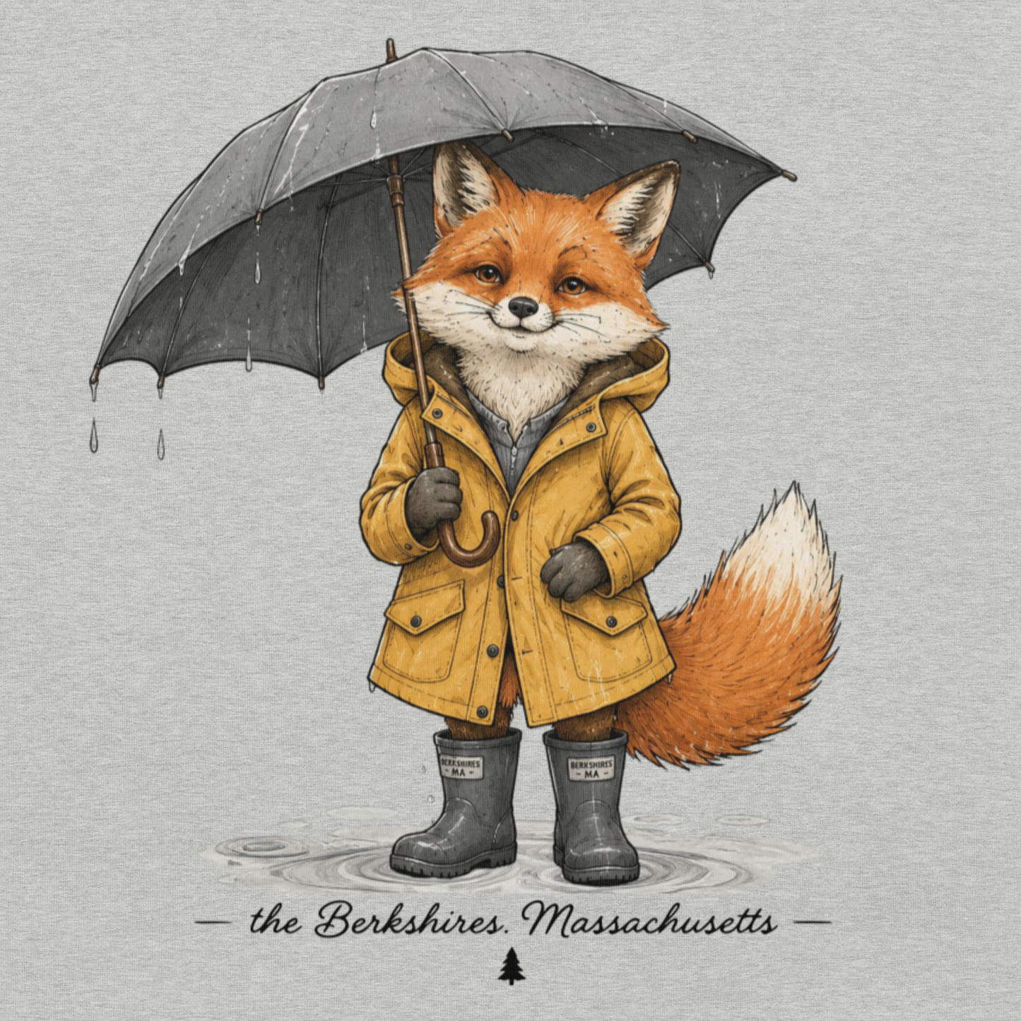 Fox in the Rain | Lightweight Tee