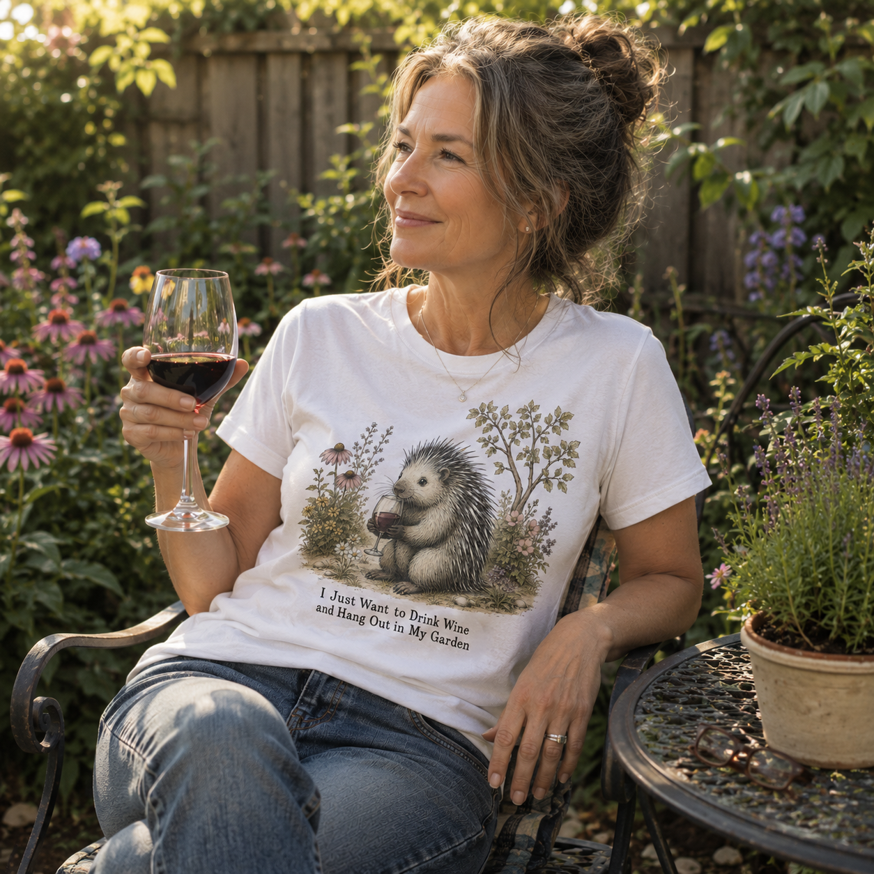 Vintage Porcupine in the Garden