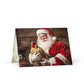 Winter Wonderland Greeting Card: 'Santa On The Farm'