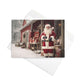 Winter Wonderland Greeting Card: 'Santa by Country Store'