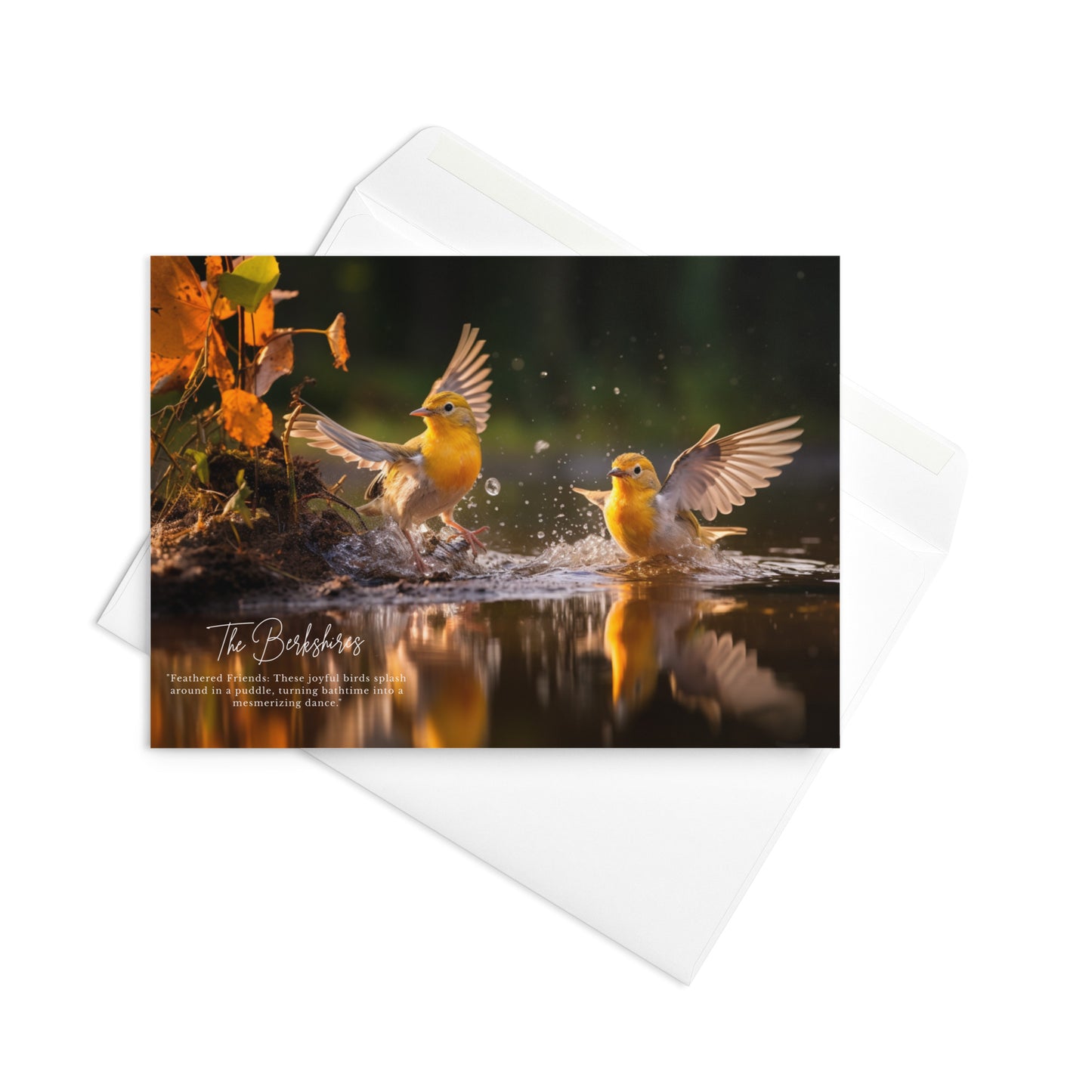 Winter Wildlife  Greeting Card: 'Feathered Friends'