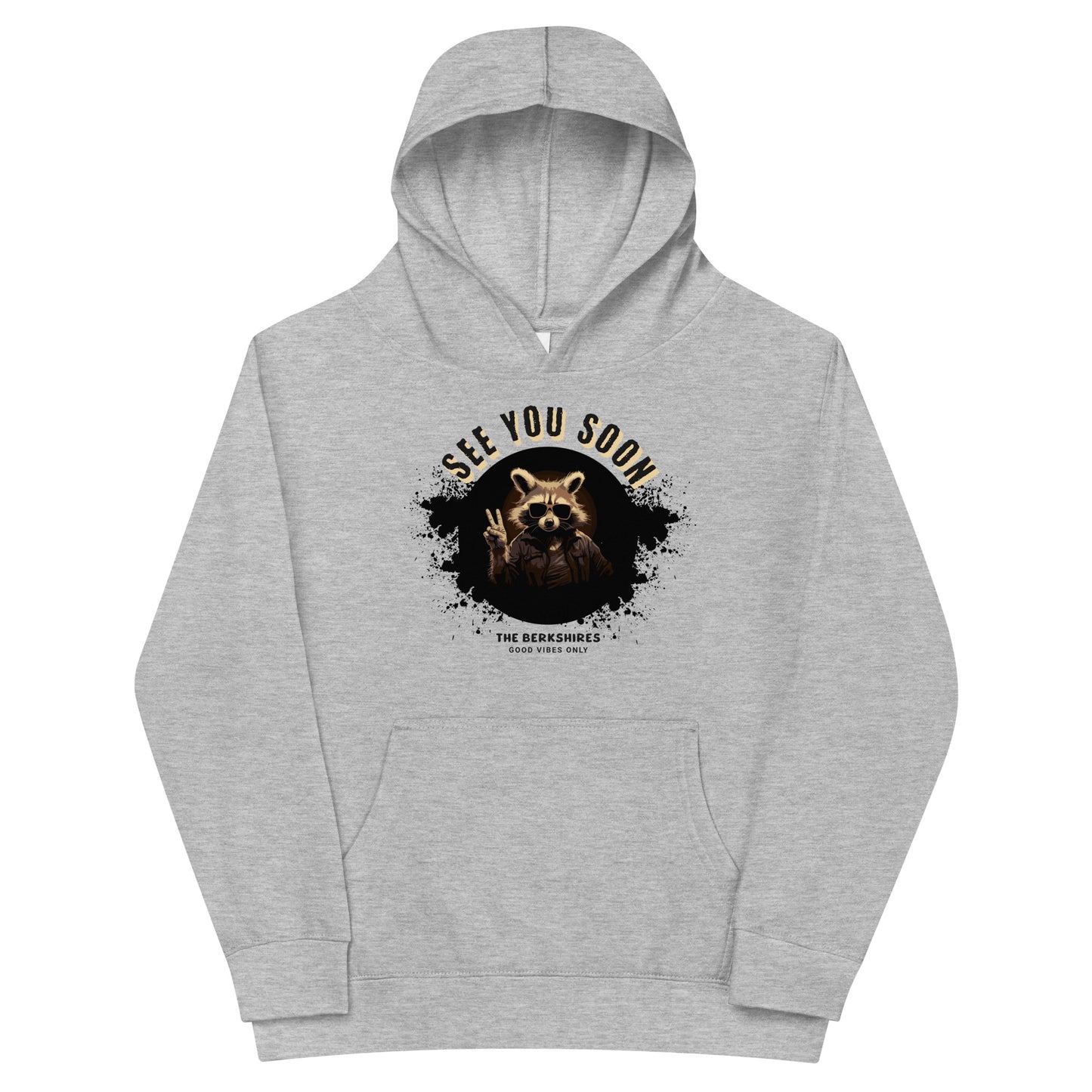 See You Soon Racoon / Kids Fleece Hoodie