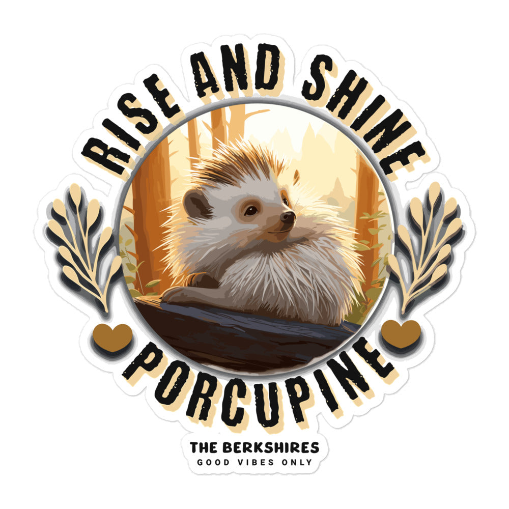 Rise and Shine Porcupine Sticker