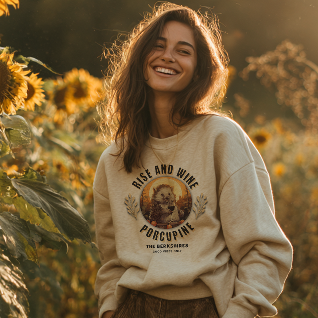 Rise and Wine Porcupine Sweatshirt