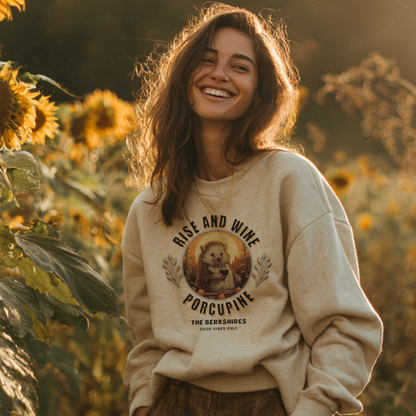 Rise and Wine Porcupine Sweatshirt