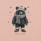 "Bear in the Winter (Grey Scarf)" Tee