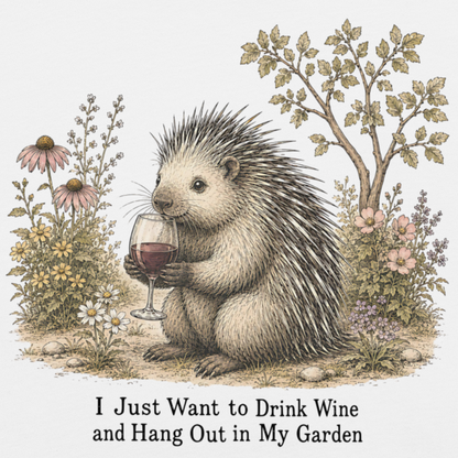 Vintage Porcupine in the Garden | Women's V-Neck