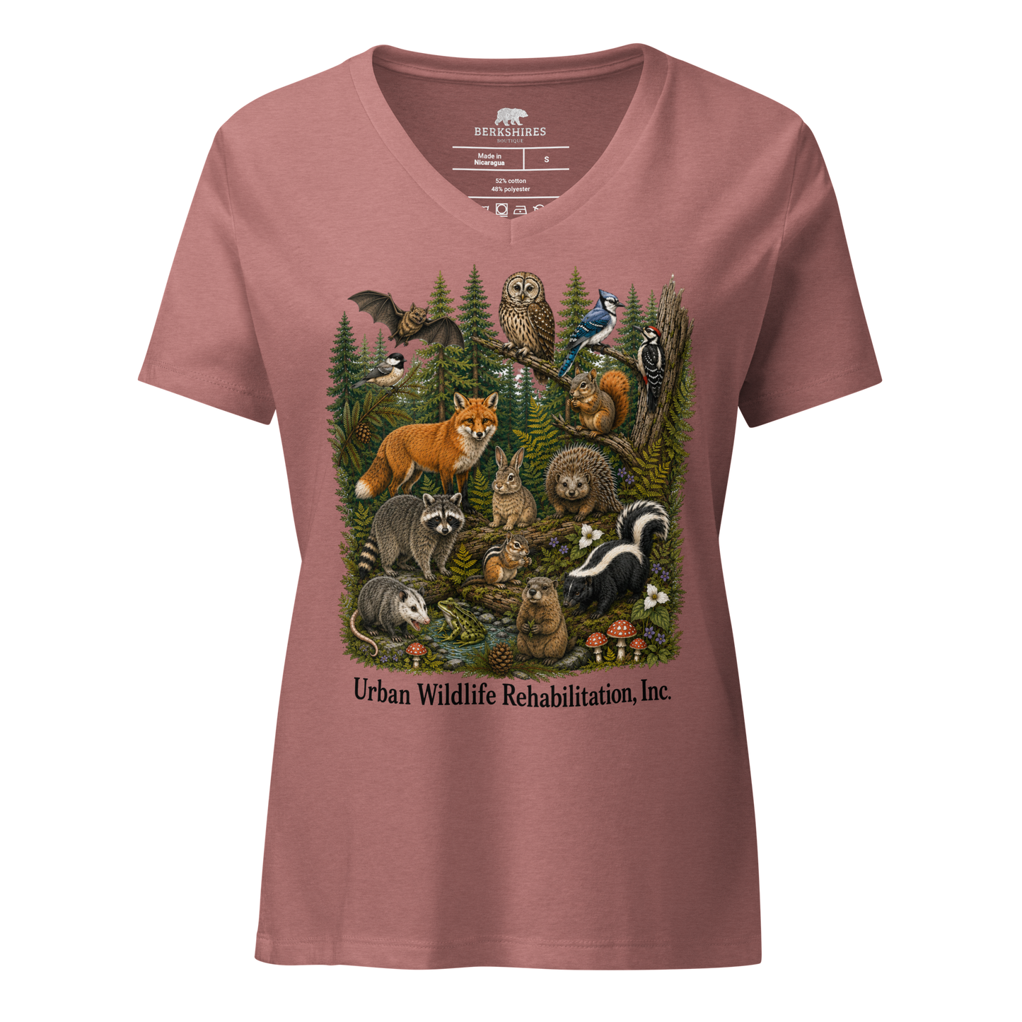 Woodland Collage | Women’s V-Neck
