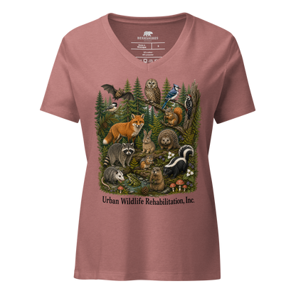 Woodland Collage | Women’s V-Neck