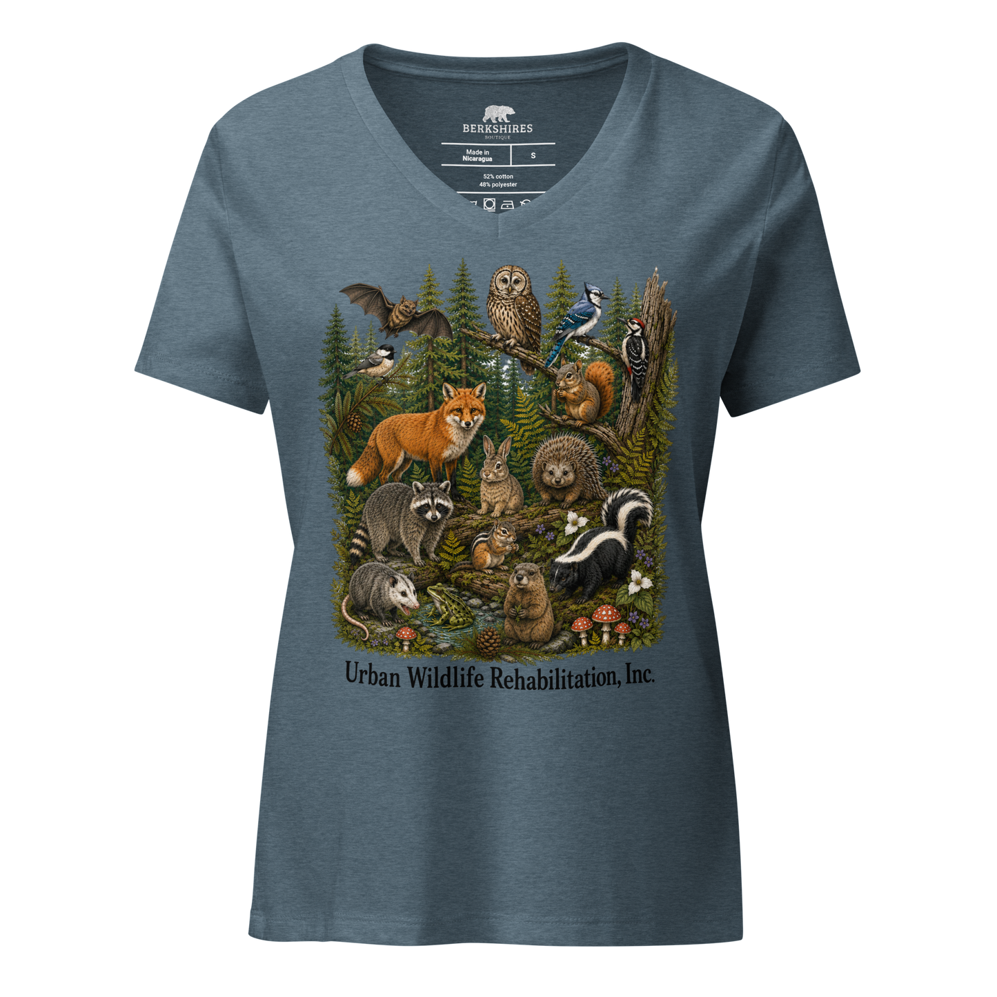Woodland Collage | Women’s V-Neck