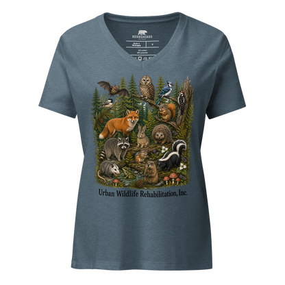 Woodland Collage | Women’s V-Neck